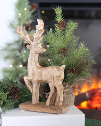 Rustic Wooden Reindeer