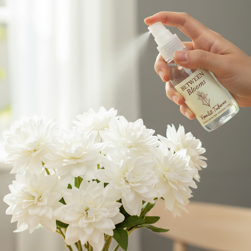 Between Blooms Moonlit Tuberose Artificial Floral Spray