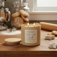 Crossroads Santa's Cookie Crumble Coloured Glass Jar Candle 14oz