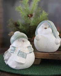 Sage and Silver Chubby Winter Bird