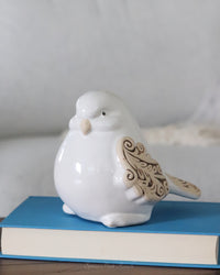 Ivory Scroll Bird