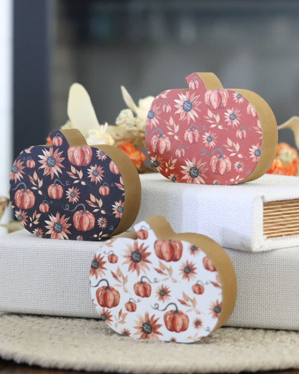 Shades of Autumn Mini Pumpkin Block