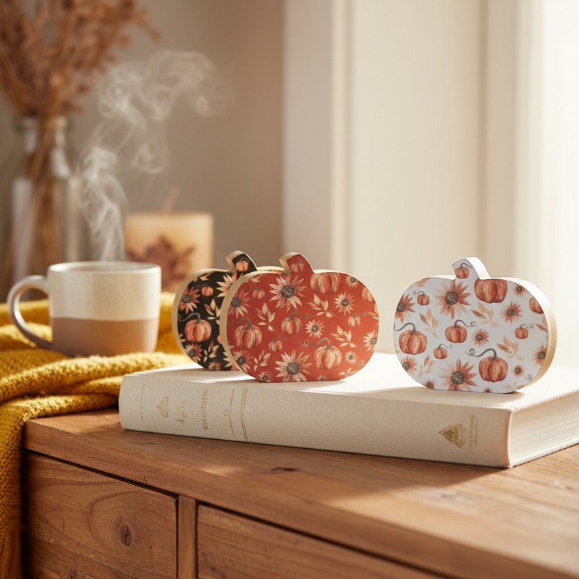 Shades of Autumn Mini Pumpkin Block