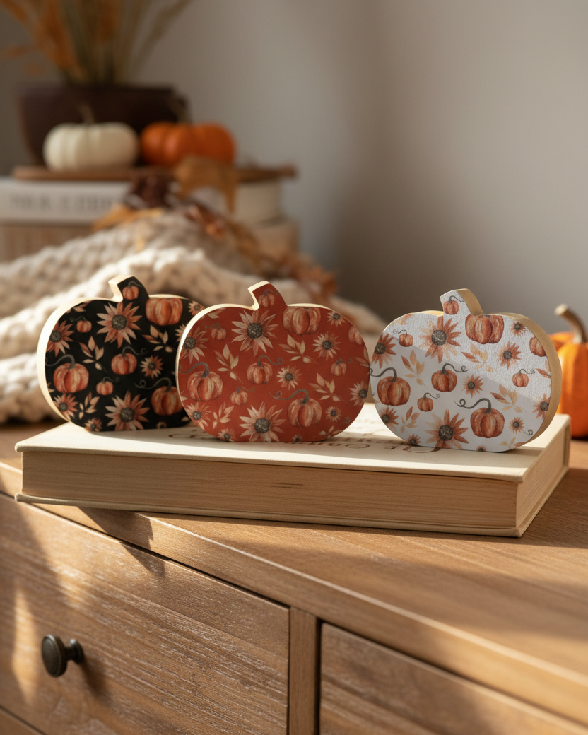 Shades of Autumn Mini Pumpkin Block