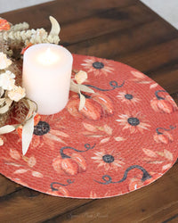 Shades of Autumn Textile Collection Vivid Orange