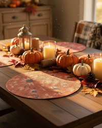 Shades of Autumn Textile Collection Vivid Orange