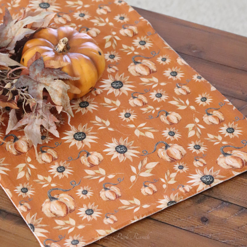 Shades of Autumn Table Runner Burnt Orange 56"L