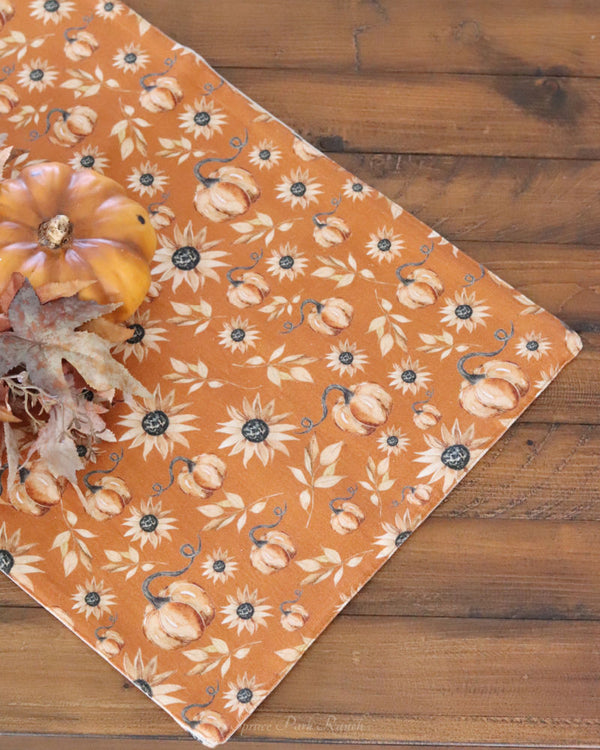 Shades of Autumn Table Runner Burnt Orange 56"L
