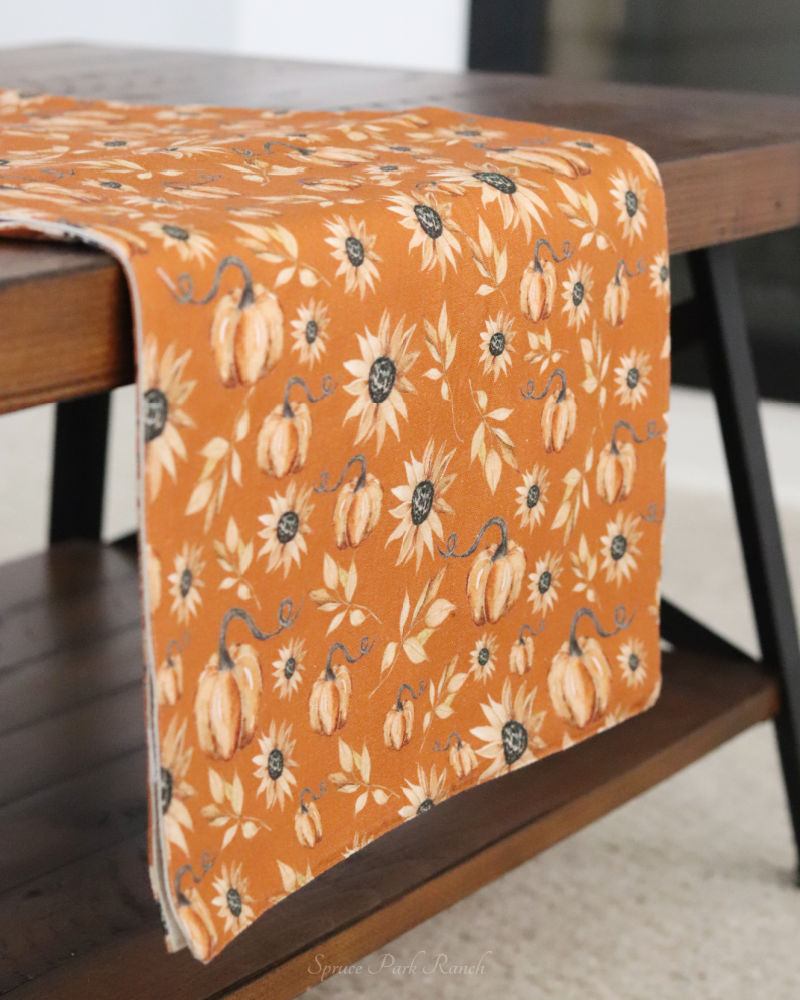 Shades of Autumn Table Runner Burnt Orange 56"L