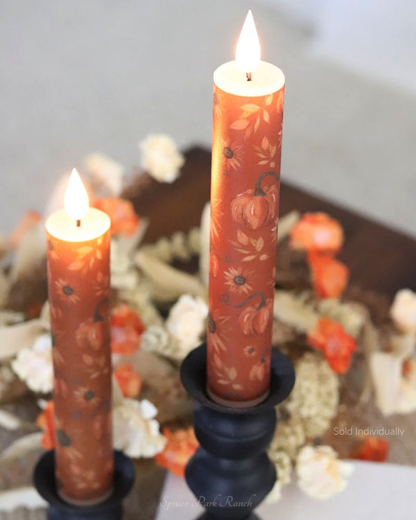 Shades of Autumn LED Taper Candle