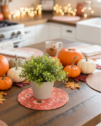 Shades of Autumn Textile Collection Vivid Orange