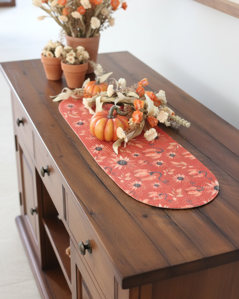 Shades of Autumn Textile Collection Vivid Orange
