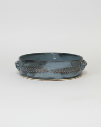 Wheat Design Super Signature Platter Denim Blue
