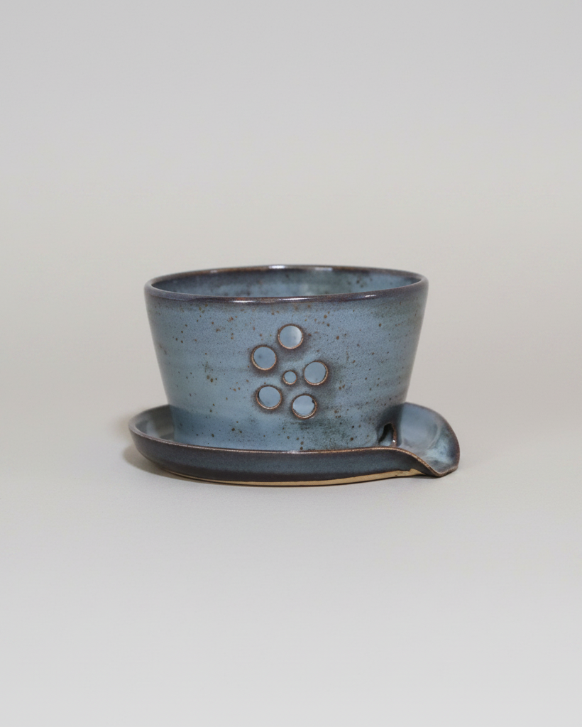 Sink Drainer Sponge Holder Denim Blue
