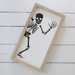 Skeleton Wood Sign