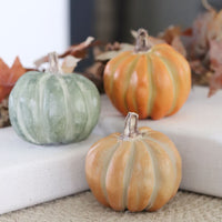 Small Fall Soft Coloured Resin Pumpkin