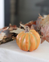 Small Fall Soft Coloured Resin Pumpkin