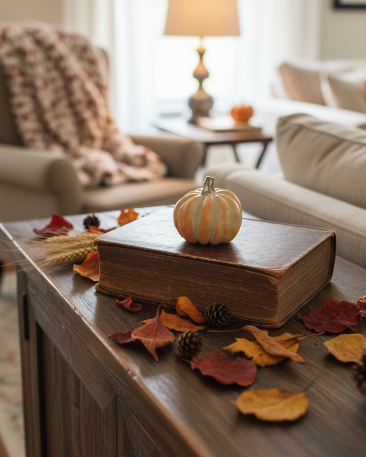 Small Fall Soft Coloured Resin Pumpkin