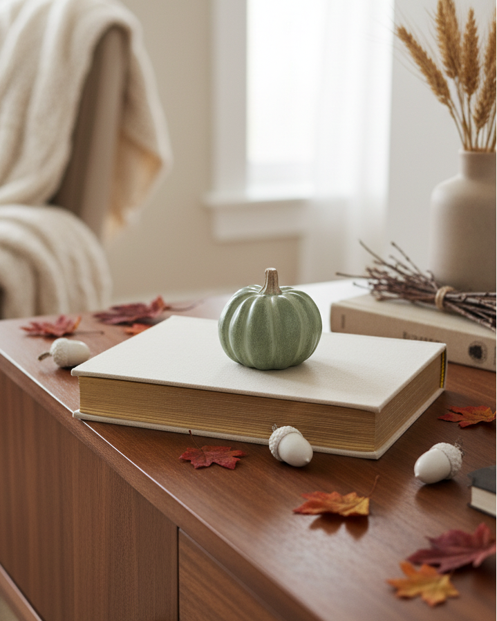 Small Fall Soft Coloured Resin Pumpkin