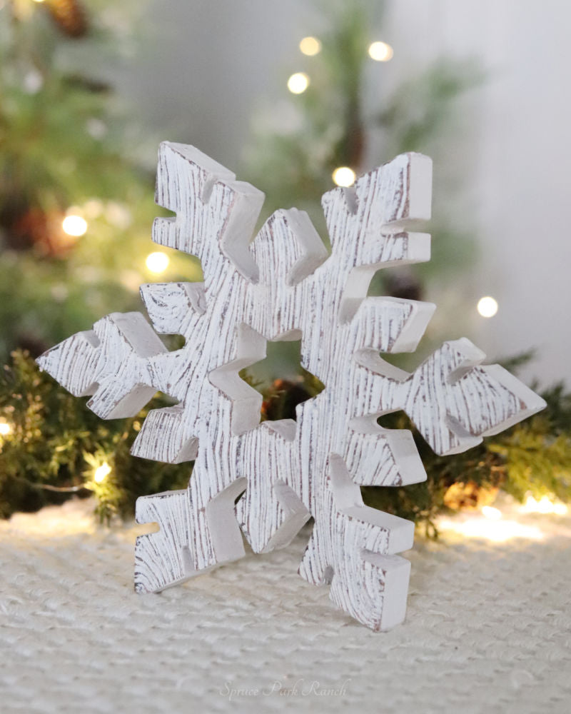 Rustic Snowflake Decor