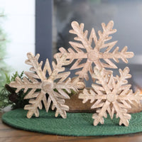 Mango Wood Snowflake Cutout