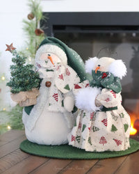 Cozy Snowman Couple Set of 2