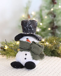Small Snowman With Top Hat