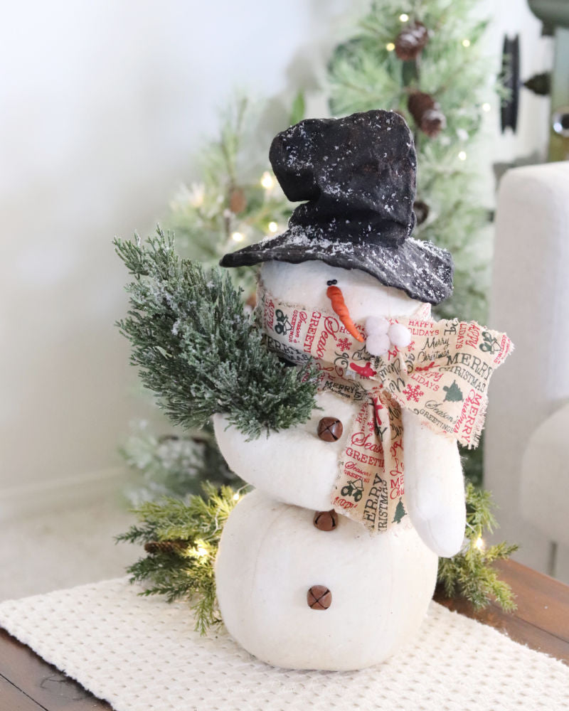 Christmas Snowman With Tree