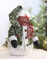 Snowman With Festive Jacket and Toque