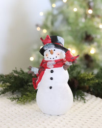 Snowmen With Cardinal