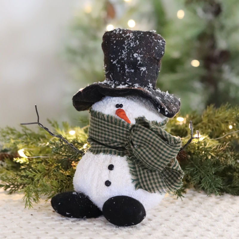 Small Snowman With Top Hat