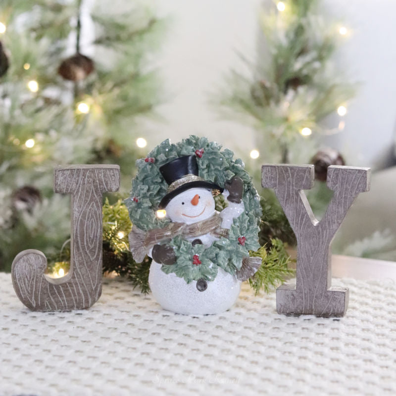 Snowman Joy Tabletop Decor
