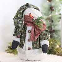 Snowman With Festive Jacket and Toque