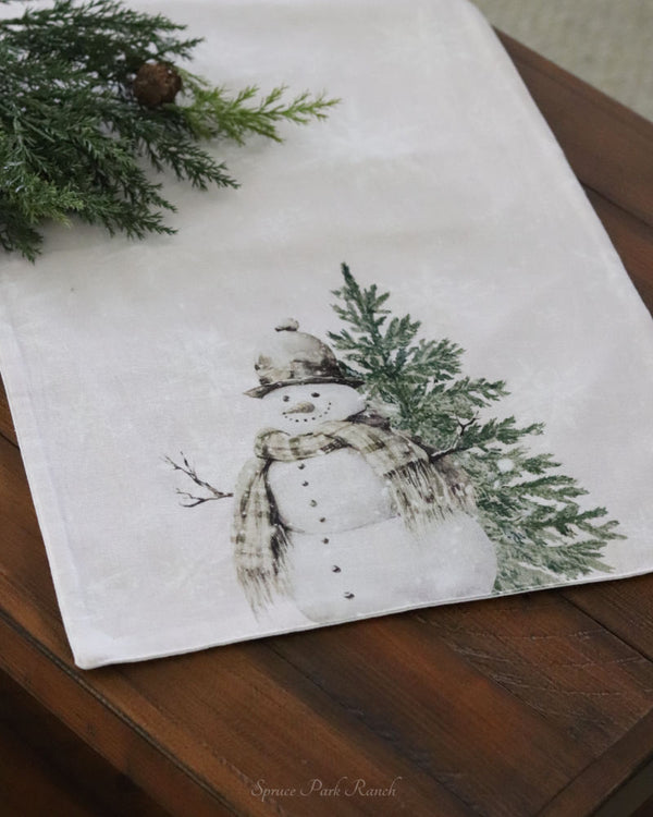 Snowman Table Runner 56"L