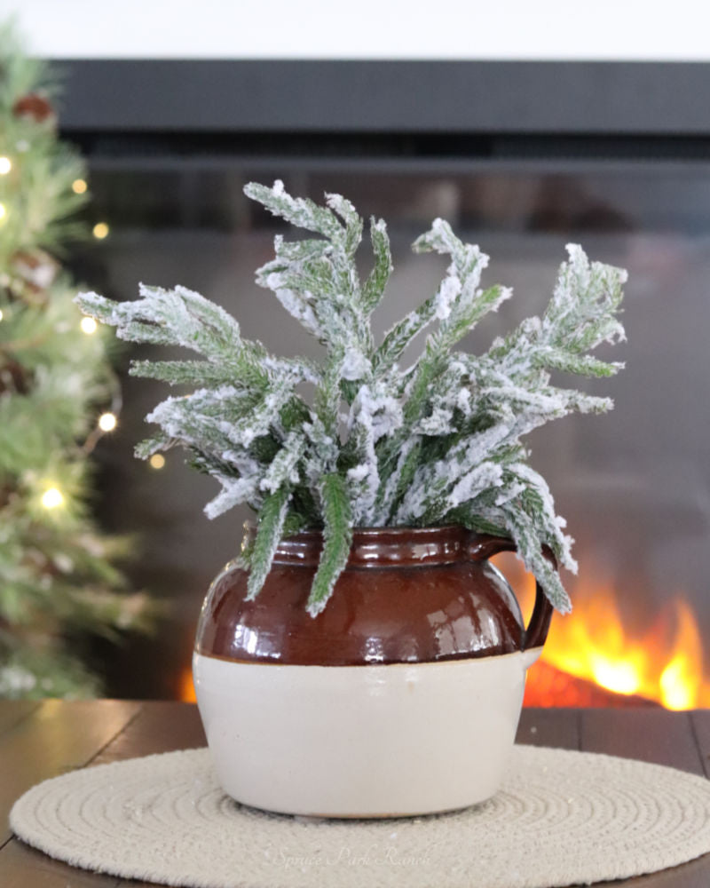 Snowy Norfolk Pine Collection Real Touch