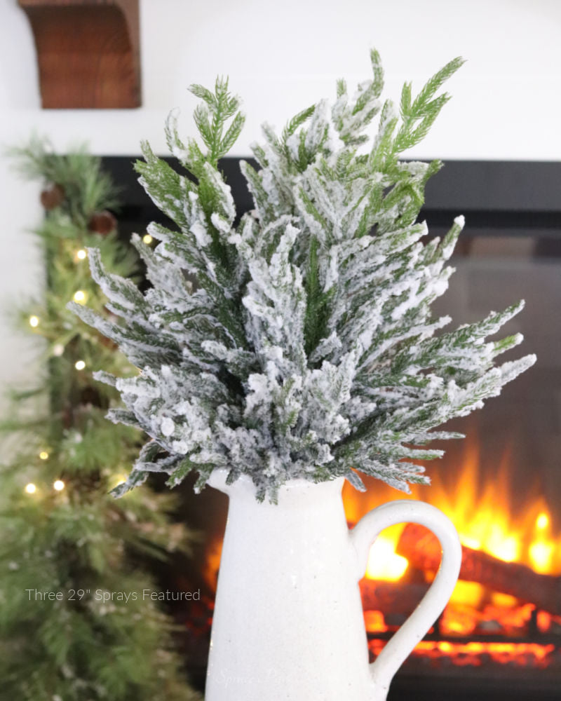 Snowy Norfolk Pine Collection Real Touch