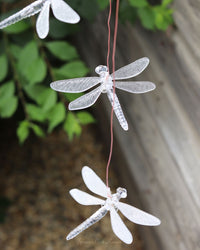 Bronze Dragonfly Solar Hanging Lantern