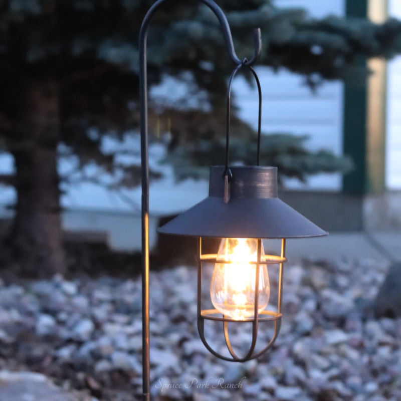 Solar Lantern with Metal Shepherds Hook
