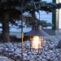 Solar Lantern with Metal Shepherds Hook
