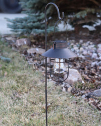 Solar Lantern with Metal Shepherds Hook