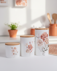 Spicy Floral Canister Set