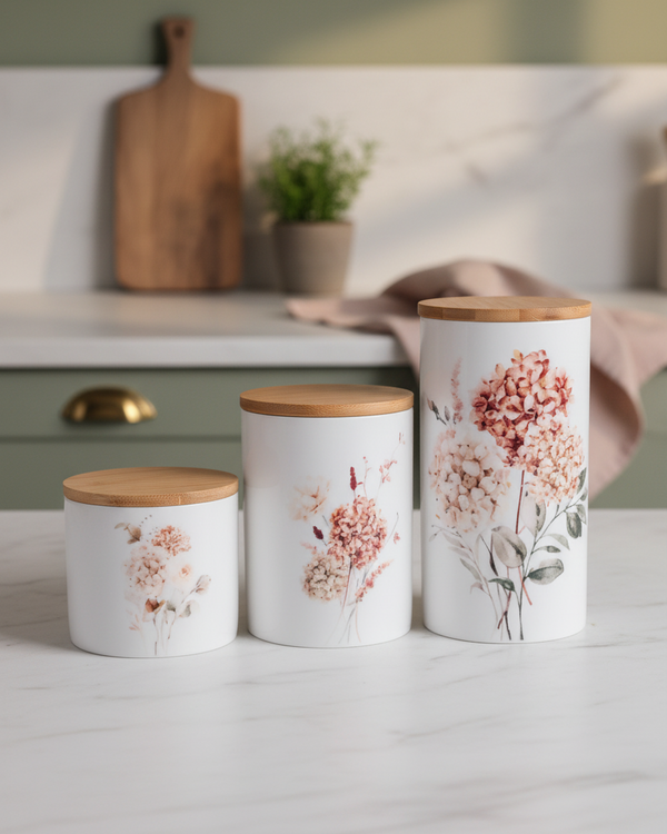 Spicy Floral Canister Set