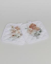 Spicy Floral Pot Holders Set of 2