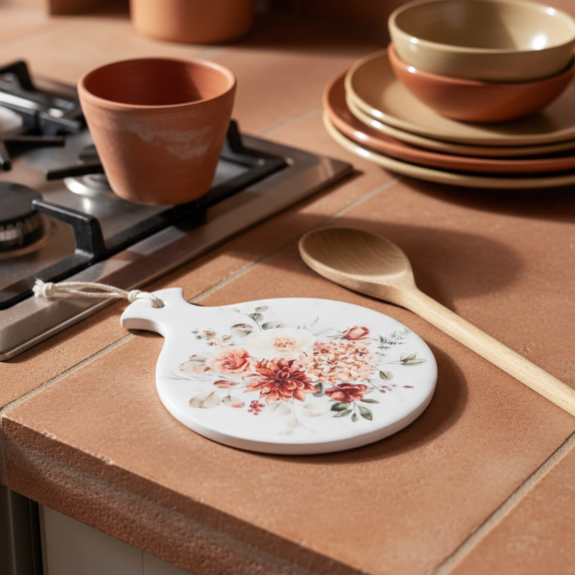 Spicy Floral Spoon Rest