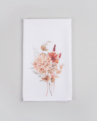Spicy Floral Tea Towel - Hydrangea & Eucalyptus