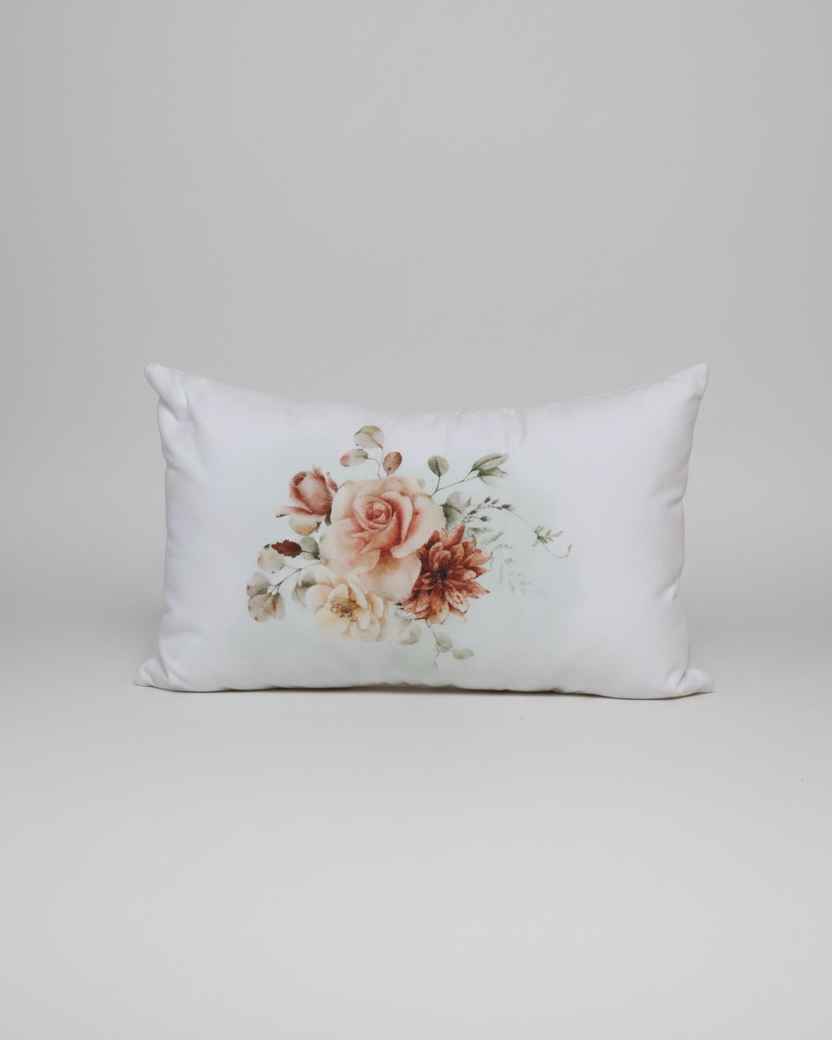 Spicy Floral Lumbar Pillow