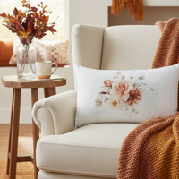 Spicy Floral Lumbar Pillow
