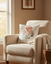 Spicy Floral Throw Pillow
