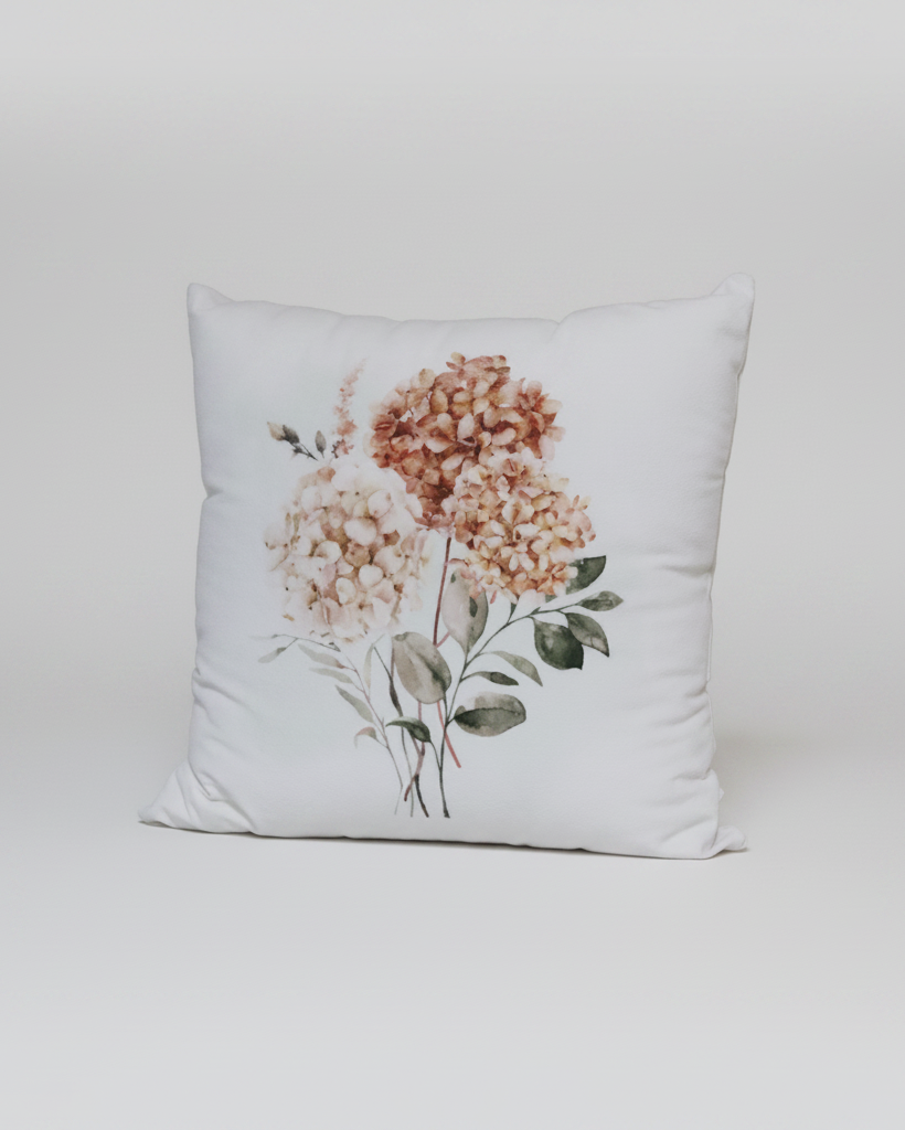 Spicy Floral Throw Pillow