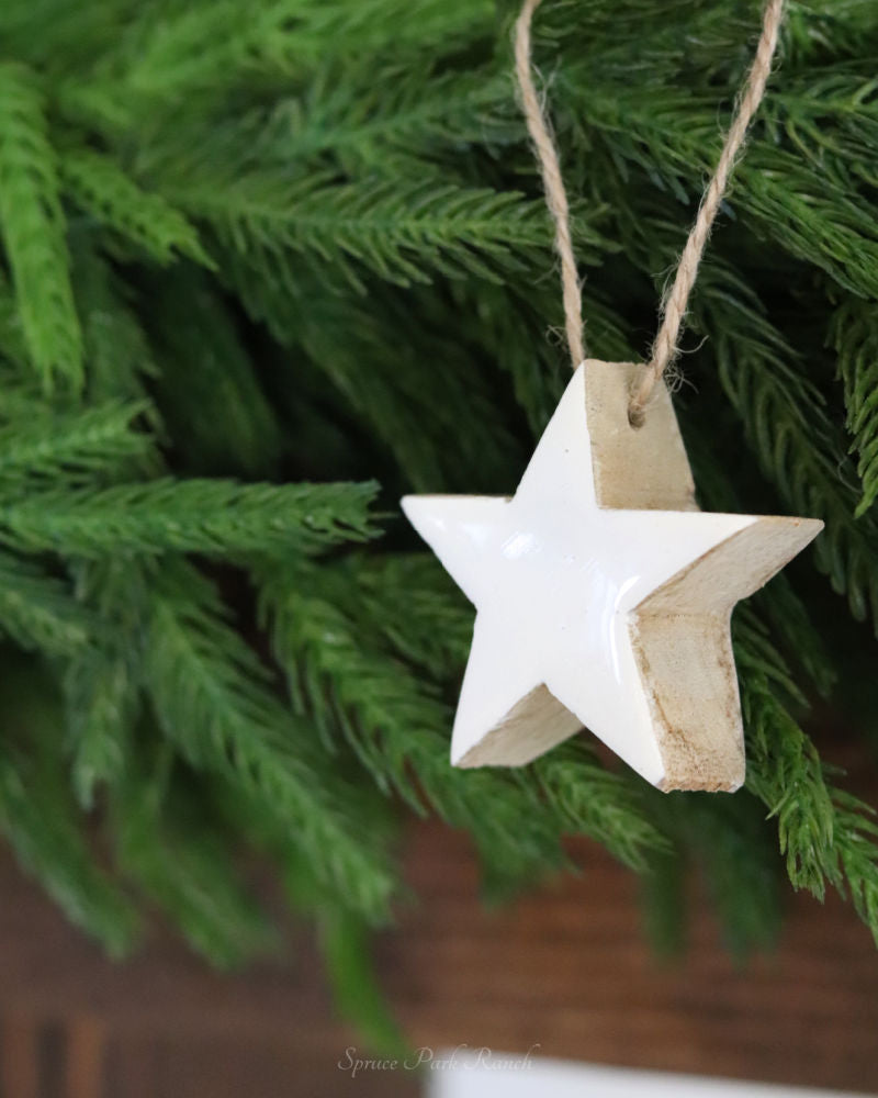 Wooden Star Ornament
